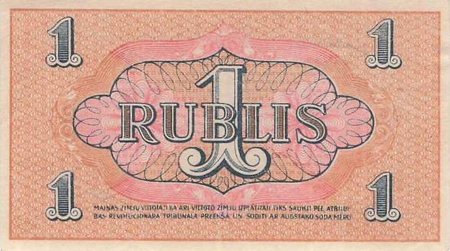 Lettland pr1 1 Rubli 1920